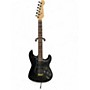Used Partscaster S Style Double Cutaway Black Solid Body Electric Guitar Black