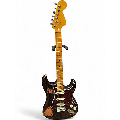 Used Partscaster STRAT CALICO RELIC Solid Body Electric Guitar