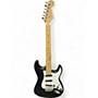 Used Partscaster STRATOCASTER Black and White Solid Body Electric Guitar Black and White