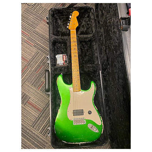 Partscaster Used Partscaster STYLERELIC Green Solid Body Electric Guitar Green