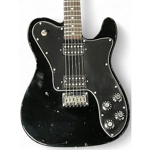 Used Partscaster T style HH Black Solid Body Electric Guitar Black