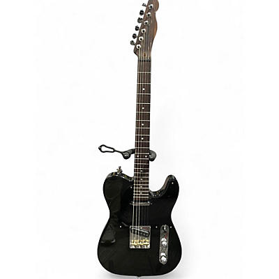 Used Partscaster t-type Black Solid Body Electric Guitar