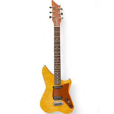 Used Pawar Astrogator Amber Satin Solid Body Electric Guitar
