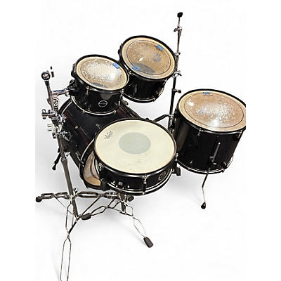 Used Pdp  5 Piece Encore Black and Silver Drum Kit