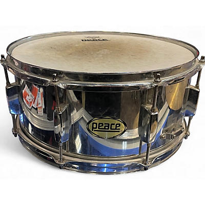 Used Peace 14in Snare Silver Drum