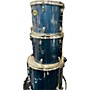 Used Peace Used Peace 4 piece 4 Piece Drumset Blue Drum Kit Blue