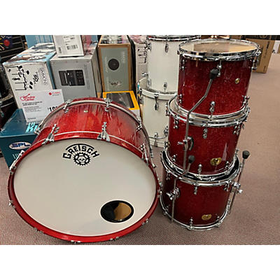 Peace Used Peace 4 piece Paragon Cutom Maple Red Sparkle Burst Drum Kit