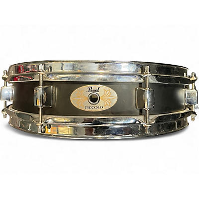 Used Pearl 13X3 PICCOLO BLACK STEEL Drum