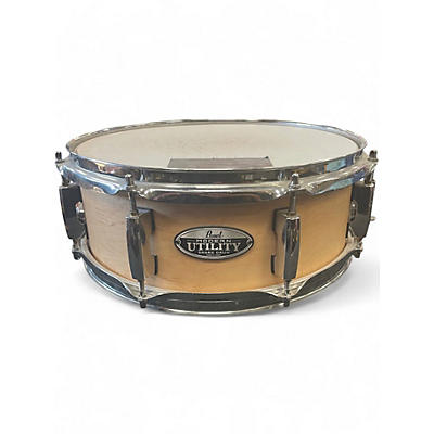 Used Pearl 13X4.5 Modern Utility Maple Snare Natural Drum