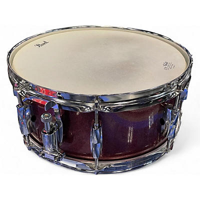 Used Pearl 13X5 Midtown Snare Red Sparkle Drum