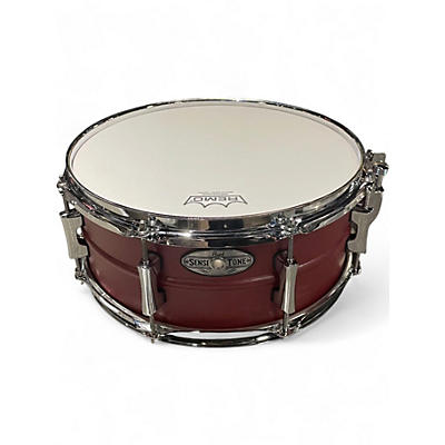 Used Pearl 13X5.5 Sensitone Snare Red Drum