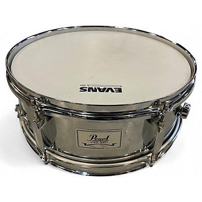 Used Pearl 13X5.5 Steel Shell Silver Drum