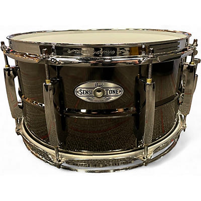 Used Pearl 13X7 Sensitone Snare Black Nickel over Brass Drum