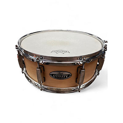 Used Pearl 13in MODERN UTILITY SNARE DRUM Natural Drum