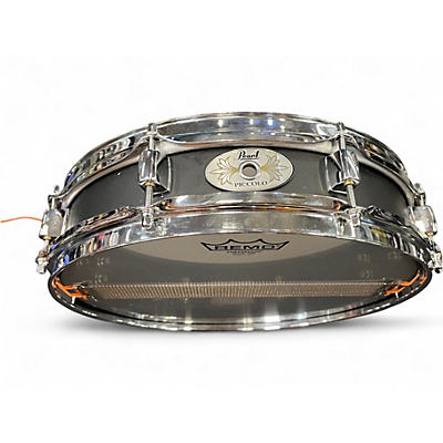 Used Pearl 13in Piccolo Steel Snare Black Drum
