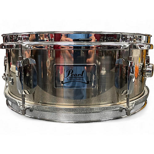 Used Pearl 13in STEEL SHELL Silver Drum Silver 31