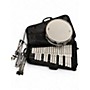 Used Pearl 13in Snare and Bell Kit Silver Drum Silver 31