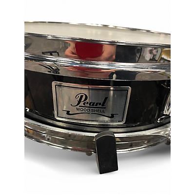 Used Pearl 13in Wood Shell Piccolo Snare Black Drum