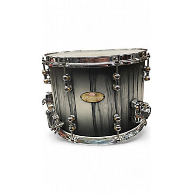 Used Pearl 14X10 Masterworks Custom Snare 3 Tone Black/White Fade Drum