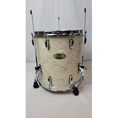 Pearl Used Pearl 14X14 Session Studio Select Drum Nicotine White Marine Pearl