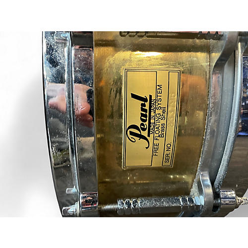 Used Pearl 14X4 Free Floating Snare Antique Gold Drum Antique Gold 208