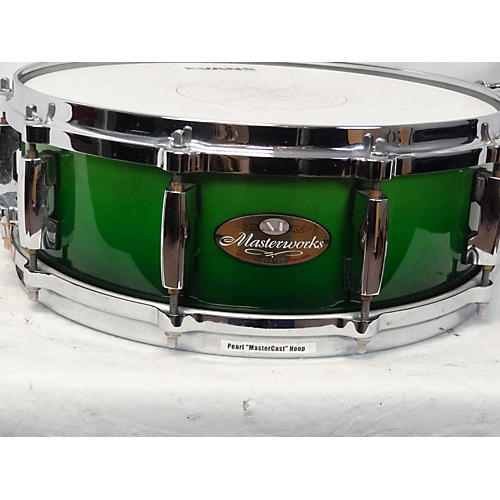 Pearl Used Pearl 14X4.5 Masterworks Custom Snare Drum Emerald Fade Emerald Fade 209