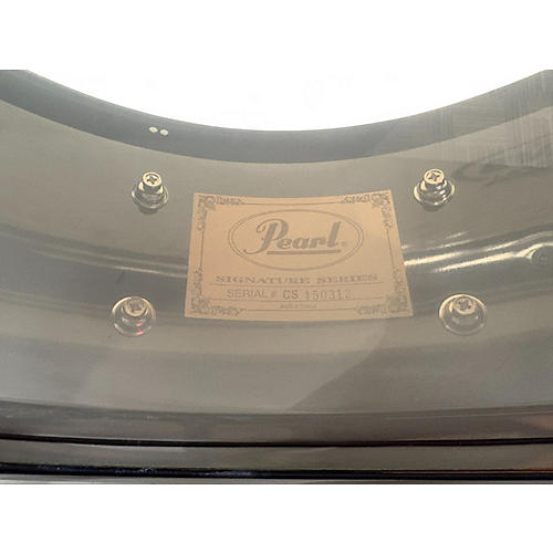 Used Pearl 14X5 Chad Smith Snare Black Drum Black 210