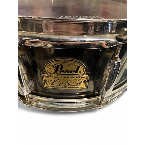 Used Pearl 14X5 Chad Smith Snare Black Drum Black 210