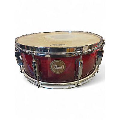 Used Pearl 14X5 LIMITED EDITION SST TRANS RED Drum