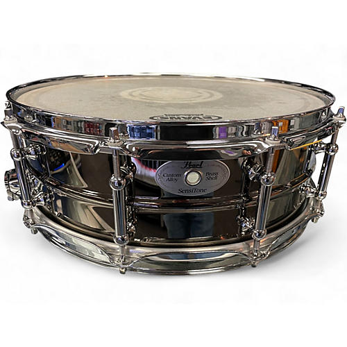 Used Pearl 14X5 STA1450BR SENSITONE BEADED BRASS BLACK NICKEL OVER BRASS Drum BLACK NICKEL OVER BRASS 210