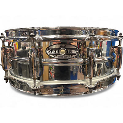 Used Pearl 14X5 Sensitone Snare Metallic Silver Drum