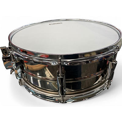 Used Pearl 14X5 Sensitone Steel Snare Chrome Drum