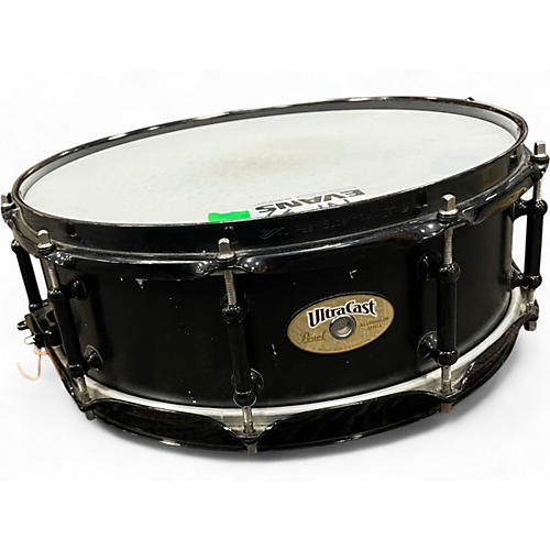 Used Pearl 14X5 Ultracast Snare Drum Satin Black Drum Satin Black 210