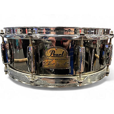 Used Pearl 14X5.5 Chad Smith Snare Black Chrome Drum