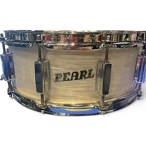 Pearl Used Pearl 14X5.5 President Series Drum Pearl White Pearl White 211