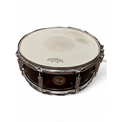 Used Pearl 14X5.5 SST SPECIAL EDITION QUILT RED WRAP Drum