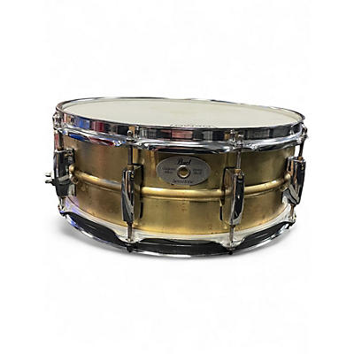 Used Pearl 14X5.5 Sensitone Snare Brass Drum