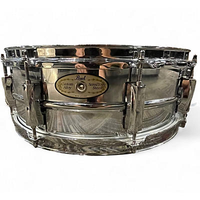 Used Pearl 14X5.5 Sensitone Snare STEEL Drum