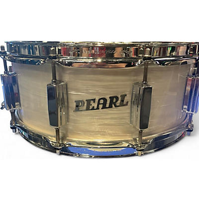 Pearl Used Pearl 14X5.5 president Series Pearl White Drum