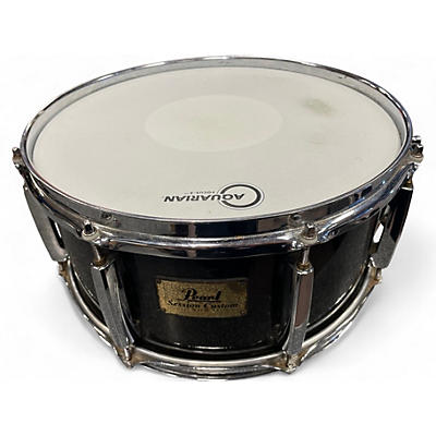 Used Pearl 14X6 SESSION CUSTOM SNARE Black Drum