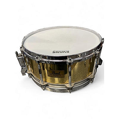 Used Pearl 14X6.5 B-914D Free-Floating Brass Brass Drum
