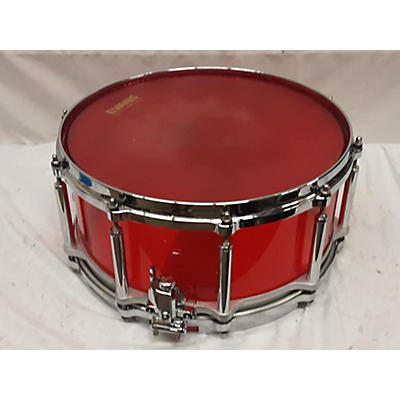 Pearl Used Pearl 14X6.5 Crystal Beat Drum Red