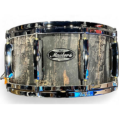 Used Pearl 14X6.5 Masters Premium Snare Satin Charred Oak Drum