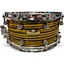 Used Pearl 14X6.5 Masterworks Carbon Fiber Over Maple Gold Swirl on Black Carbon Drum Gold Swirl on Black Carbon 213