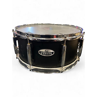 Used Pearl 14X6.5 Modern Utility Steel Snare Black Drum