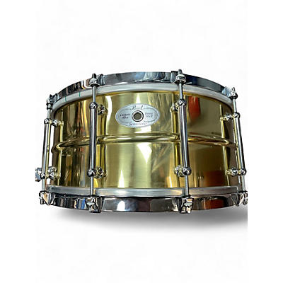 Pearl Used Pearl 14X6.5 Sensitone Snare GOLD BRASS Drum