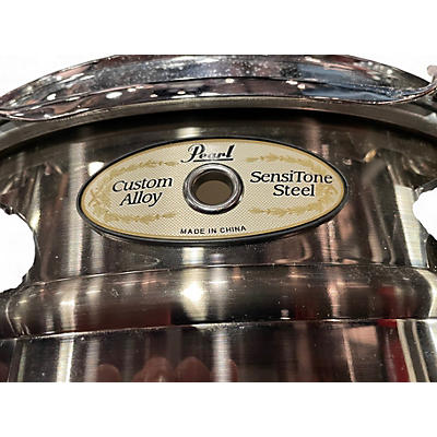 Used Pearl 14X6.5 Sensitone Snare Silver Drum