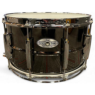 Used Pearl 14X8 Sensitone Snare Black Nickel over Brass Drum