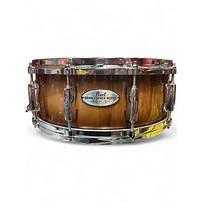 Used Pearl 14in BRIAN FASIER MOORE Brown Sunburst Drum