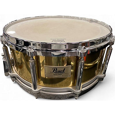 Used Pearl 14in Brass Shell Chrome Drum
